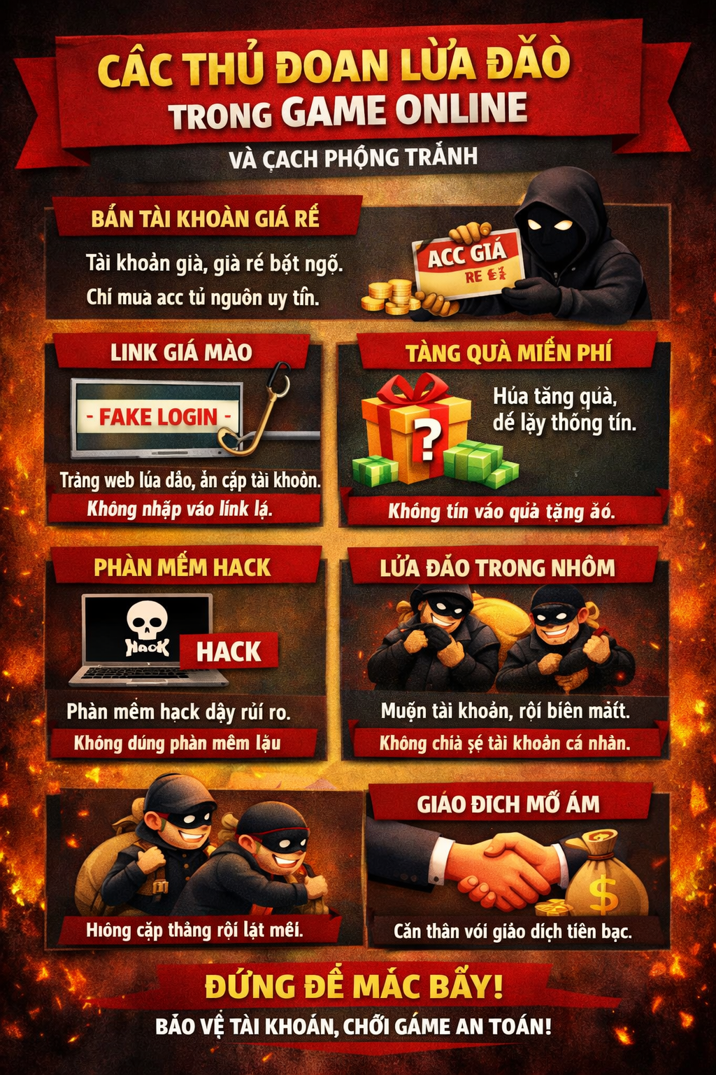 CẢNH BÁO TÌNH TRẠNG LỪA ĐẢO CLASH OF CLANS PHỔ BIẾN NHẤT HIỆN NAY