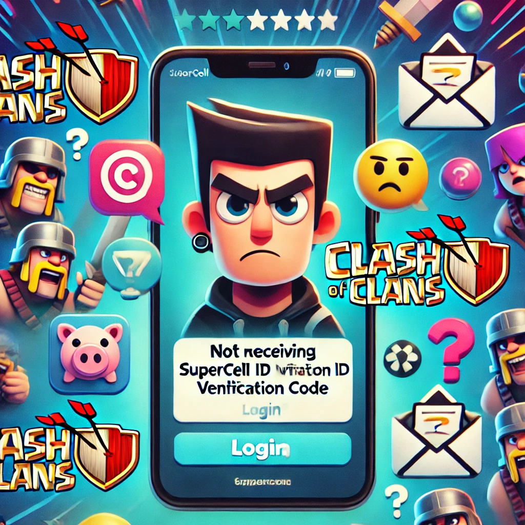 Không nhận được mã đăng nhập game clash of clans