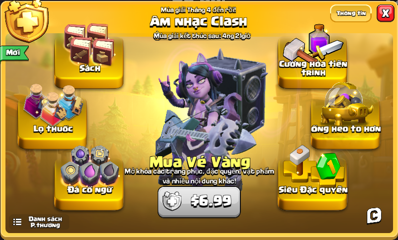 Vé Vàng Clash of Clans Là Gì? Tất Tần Tật Những Điều Bạn Cần Biết
