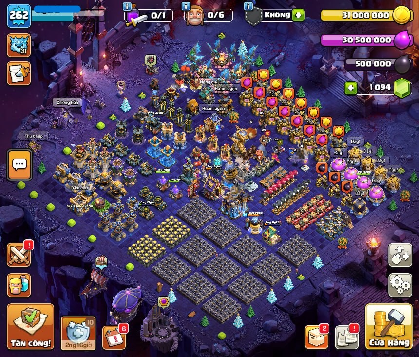 Dịch Vụ Cày Tường Clash of Clans – Bảng Giá Cập Nhật