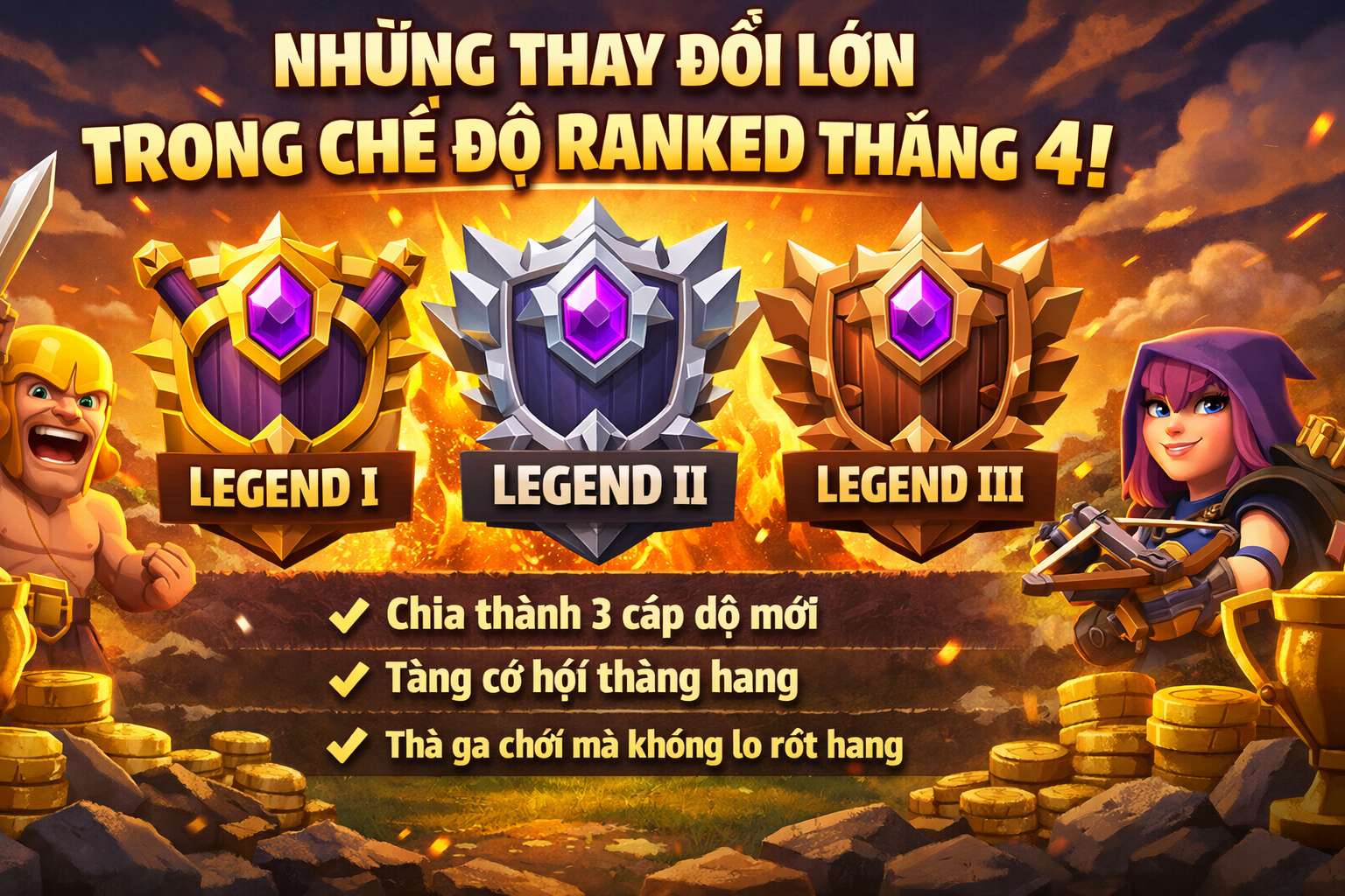 Những thay đổi lớn trong chế độ Ranked tháng 4 này