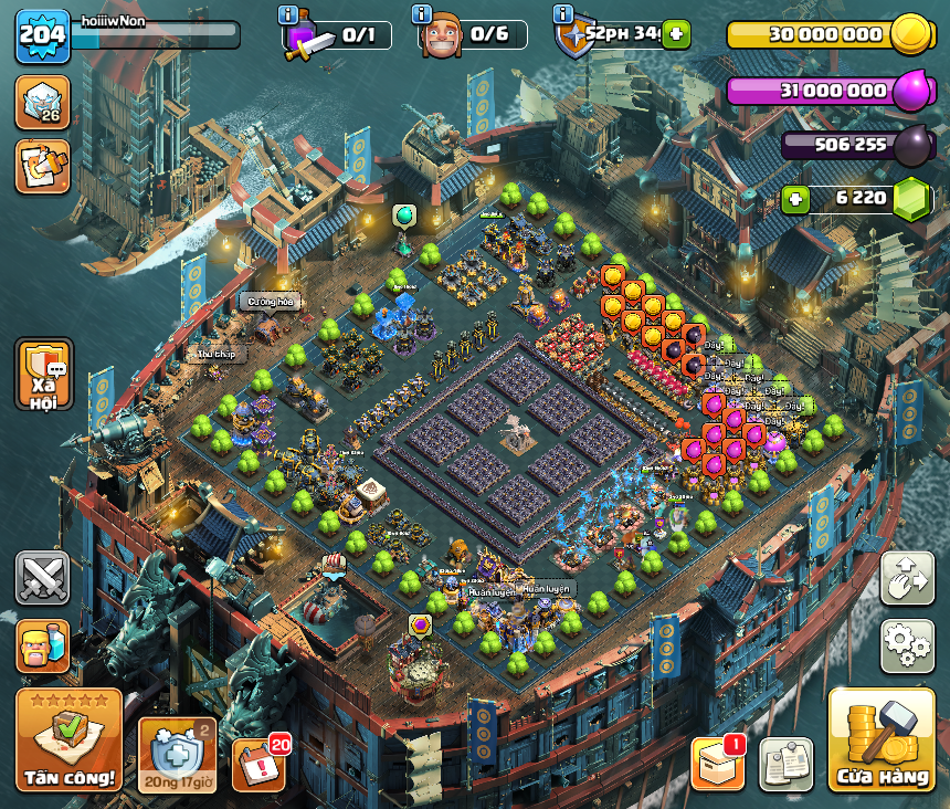 TH18 DEF KHOẺ – THỦ KHOẺ – TRANG BỊ VIP – SKIN TƯỚNG + PHONG CẢNH ĐẸP – X44 CÂY BONSAI ĐÃ DÙNG FULL XẺNG – SẴN 6.220 GEMS