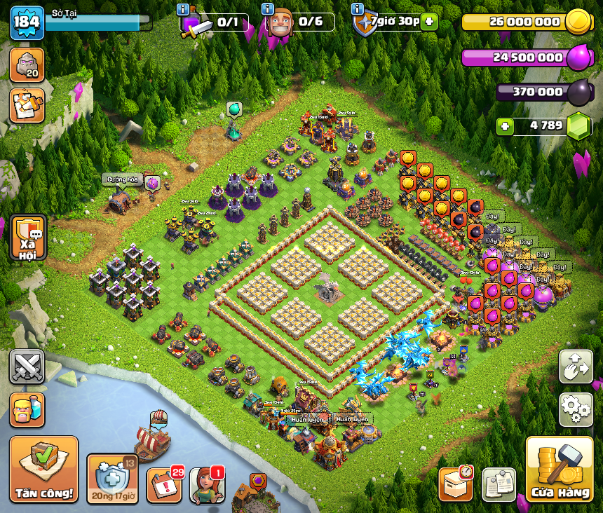 TH16 TẦM TRUNG HEROES LEVEL CAO – TỔNG QUAN ĐẸP – GIÁ TỐT